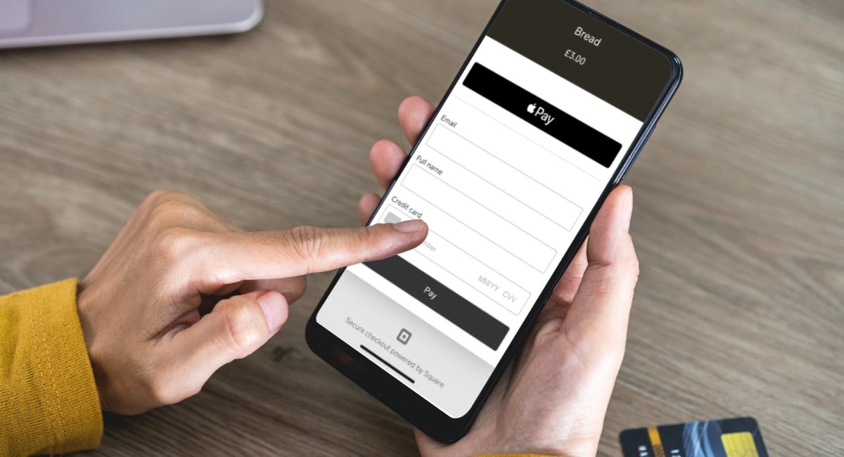Image showing steps to use square online checkout