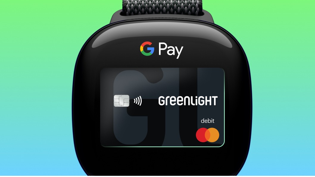 Google smart watch greenlight debit virual card